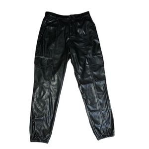 Faux Leather No Rules At Dawn Cargo Pants